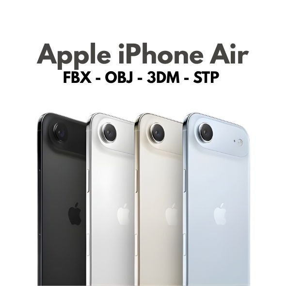 Apple iPhone Air 3D Model (Real Scale)