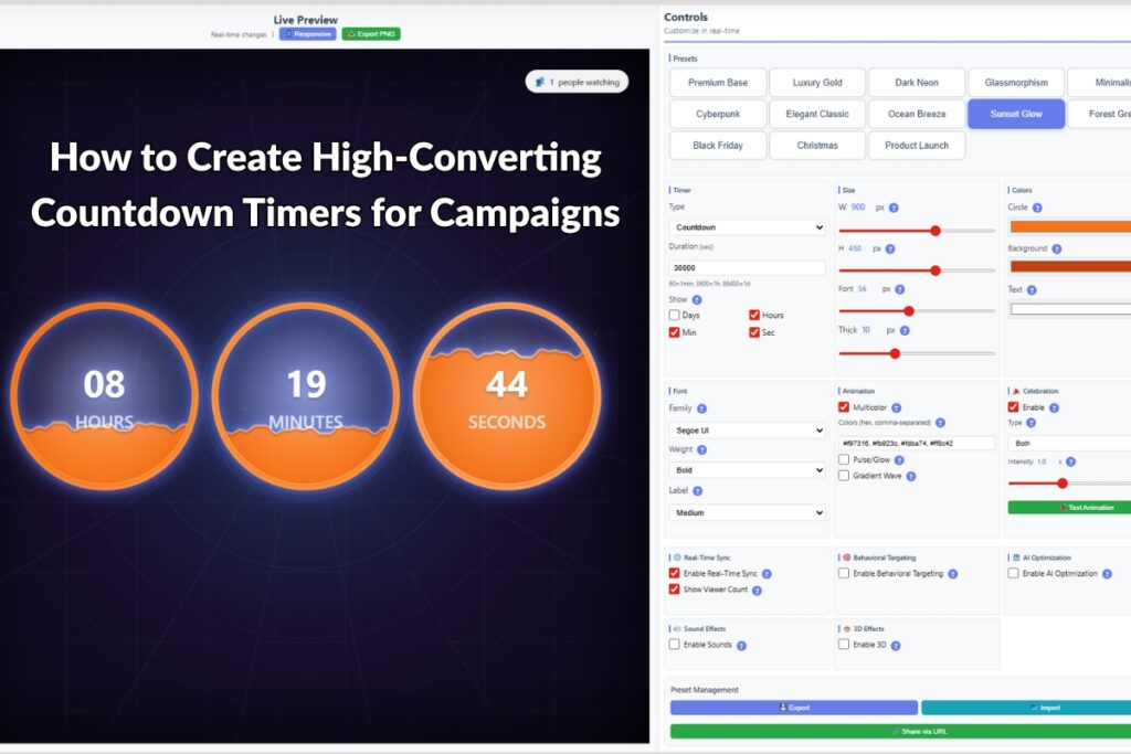 How to Create High-Converting Countdown Timers for Campaigns - Blog Post Featured Image