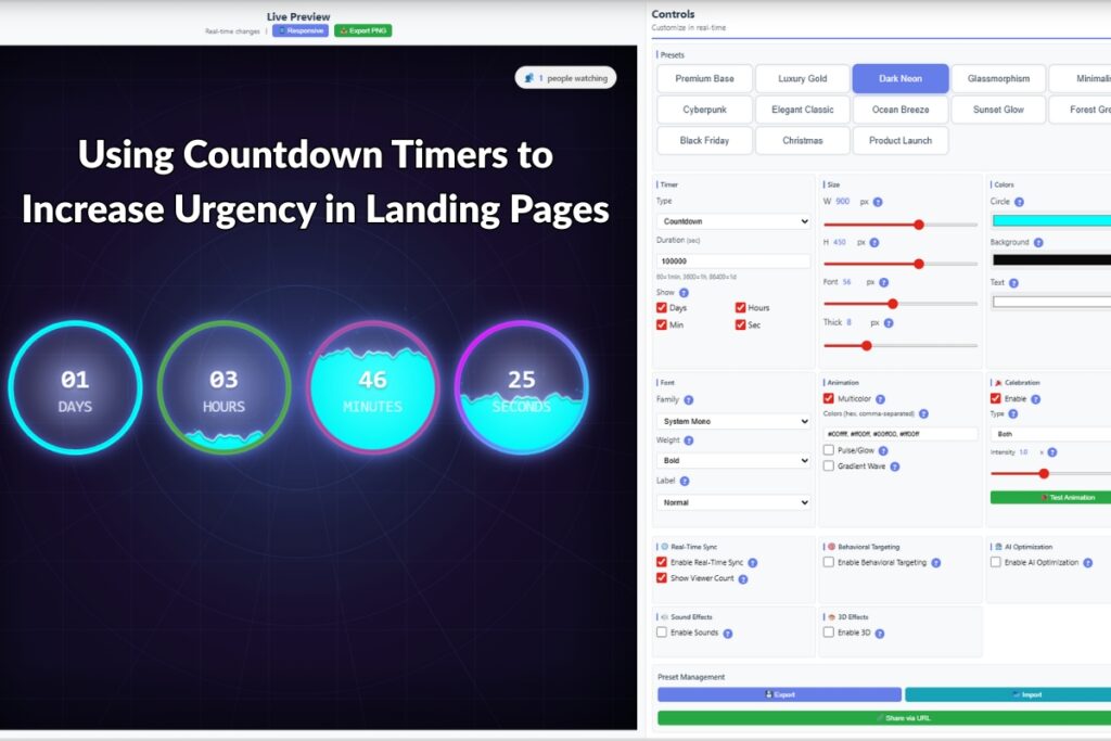 Using Countdown Timers to Increase Urgency in Landing Pages - Blog Post Featured Image