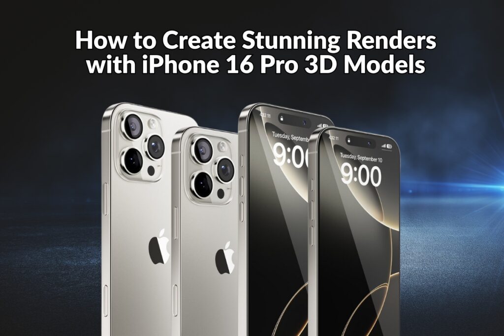 How to Create Stunning Renders with iPhone 16 Pro 3D Models: PBR Workflow and Tips - Blog Post Featured Image