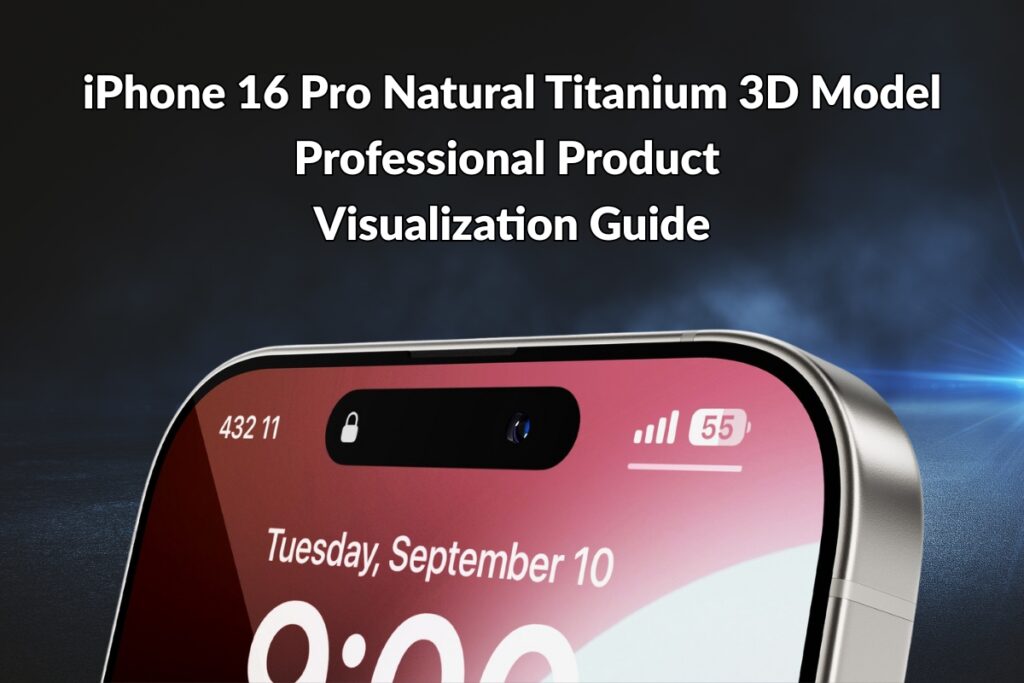 iPhone 16 Pro Natural Titanium 3D Model: Professional Product Visualization Guide - Blog Post Featured Image